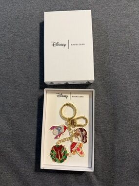Disney x BaubleBar Winnie the Pooh Holiday Charm Keychain